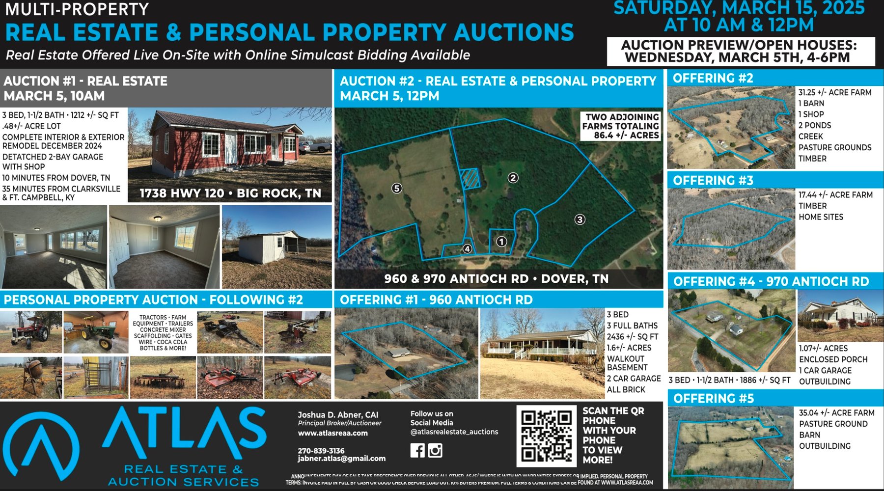 Image for FARM AUCTION: 960 & 970 Antioch Rd.