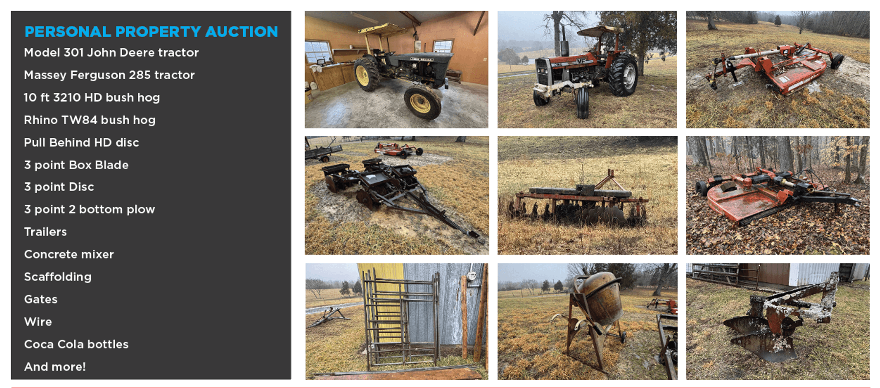 Image for FARM AUCTION: 960 & 970 Antioch Rd.
