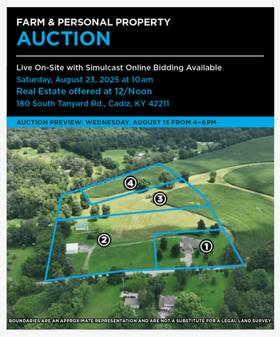 Image for 180 South Tanyard Rd., Cadiz, KY 42211 Auction