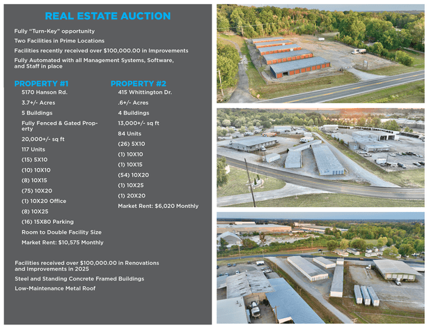 Image for Storage Portfolio Auction