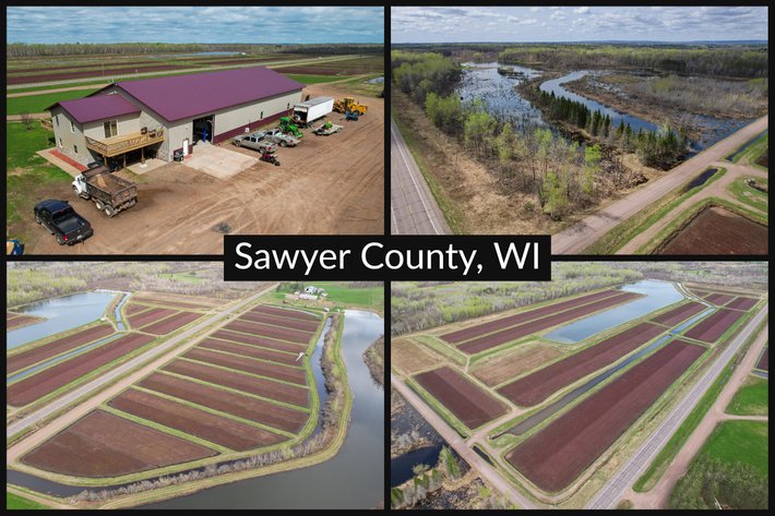 Image for 235± Acre Farm, 10 Parcels, Cranberry Bogs, Wooded Waterfront Recreational Land, Barndominium - Sawyer County, WI