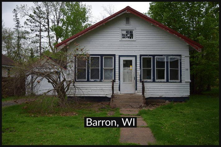Image for 2 Bedroom, 1 Bath Single Family Home, Handyperson Special - Barron, WI