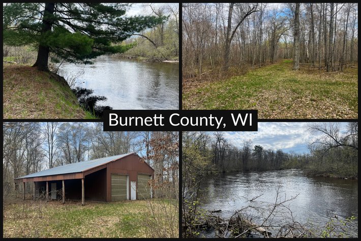 Image for 203± Acres, 5 Parcels, Over 4000ft of Frontage on Clam River, Beautiful Wooded Recreational Land, Webster - Burnett County, WI
