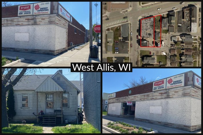 Image for 5000+ Sq Ft Commercial Building and 1-Bedroom, 1-Bath Residential Home, Offered in 2 Parcels - West Allis, WI