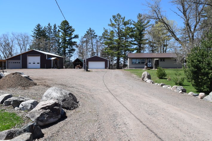 Image for 3 Bedroom, 1 Bath Ranch Style Home on 2± Acres with 38x45 Heated Shop, 30x45 Pole Shed near Ladysmith - Rusk County, WI