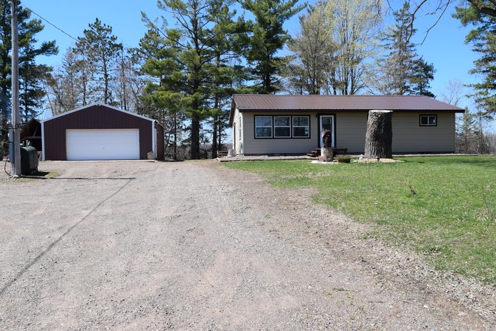 Image for 3 Bedroom, 1 Bath Ranch Style Home on 2± Acres with 38x45 Heated Shop, 30x45 Pole Shed near Ladysmith - Rusk County, WI