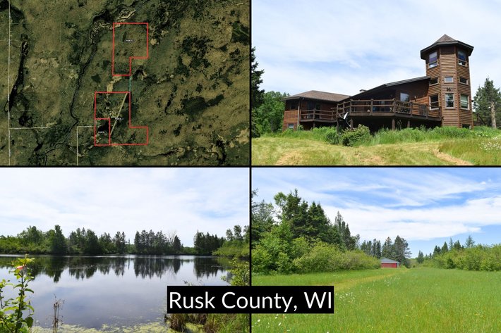 Image for 479± Acres Offered in 2 Parcels, 4 Bedroom, 3 Bath Home & Outbuildings, Airstrip, Wooded Recreational Land Near Ladysmith - Rusk County, WI
