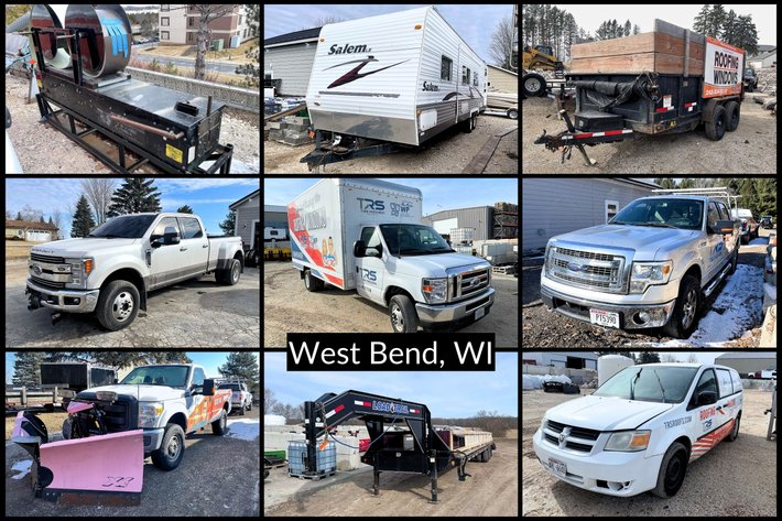 Image for Exterior Construction Company Inventory Reduction Auction - Trailers, Trucks, Materials, Tools, & More - West Bend, WI