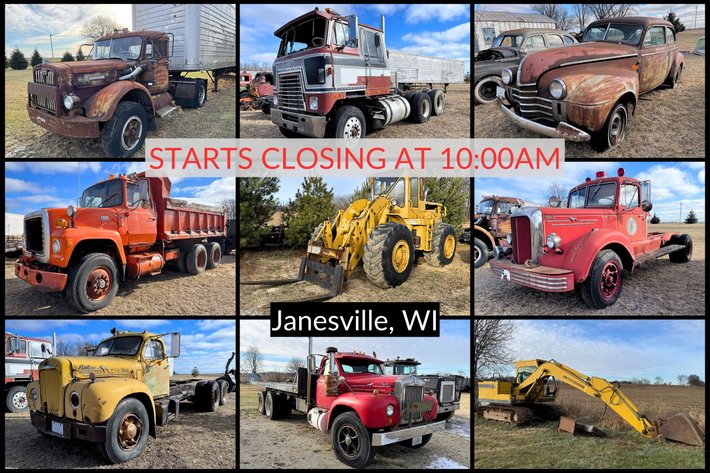 Image for LIVE/ONLINE Collection of Vintage Mack Trucks, Construction Equipment, Parts, & More– Janesville, WI