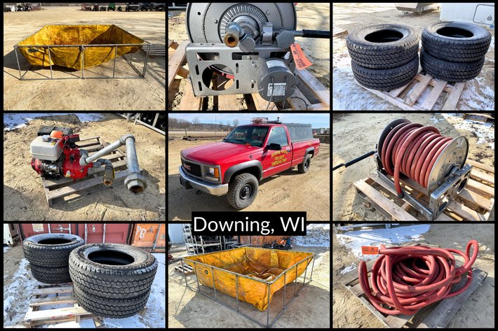 Image for Prairie Farm Sheridan Fire Department - 1999 GMC 2500 Pickup & More -  Downing, WI