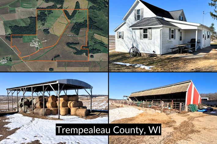 Image for Versatile 190± Acre Farm w/ Home, Buildings, Income & Hunting Offered in 2 Parcels Near Independence - Trempealeau County, WI