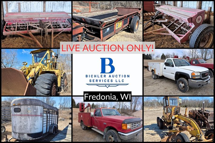 Image for Bichler Auction Services -  LIVE AUCTION Rich Rathke Farm Machinery & Equipment Reduction Live Auction - Farming, Harvest, Tillage & Grading Equipment, Trucks & More - Fredonia, WI