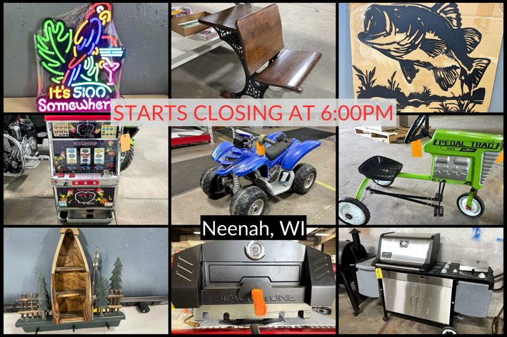 Image for 4 of 5 April 2026 Neon Lighted Beer Signs, Antiques, Collectibles, Tools & More - Neenah, WI