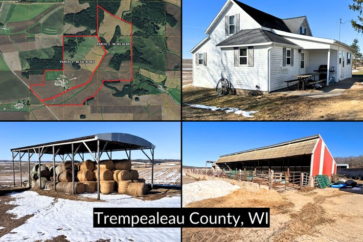 Image for Versatile 176.53± Acre Farm w/ Home, Buildings, Income & Hunting Offered in 2 Parcels Near Independence - Trempealeau County, WI