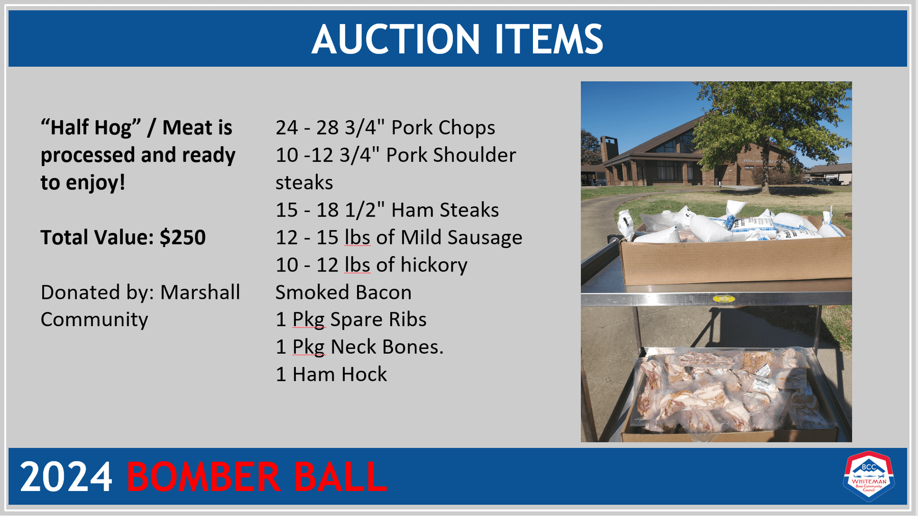 Image for Whiteman BCC Benefit Auction