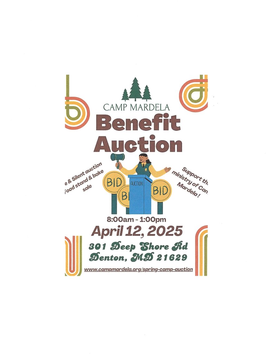 Image for Apr 12, 2025 Camp Mardela Benefit Auction