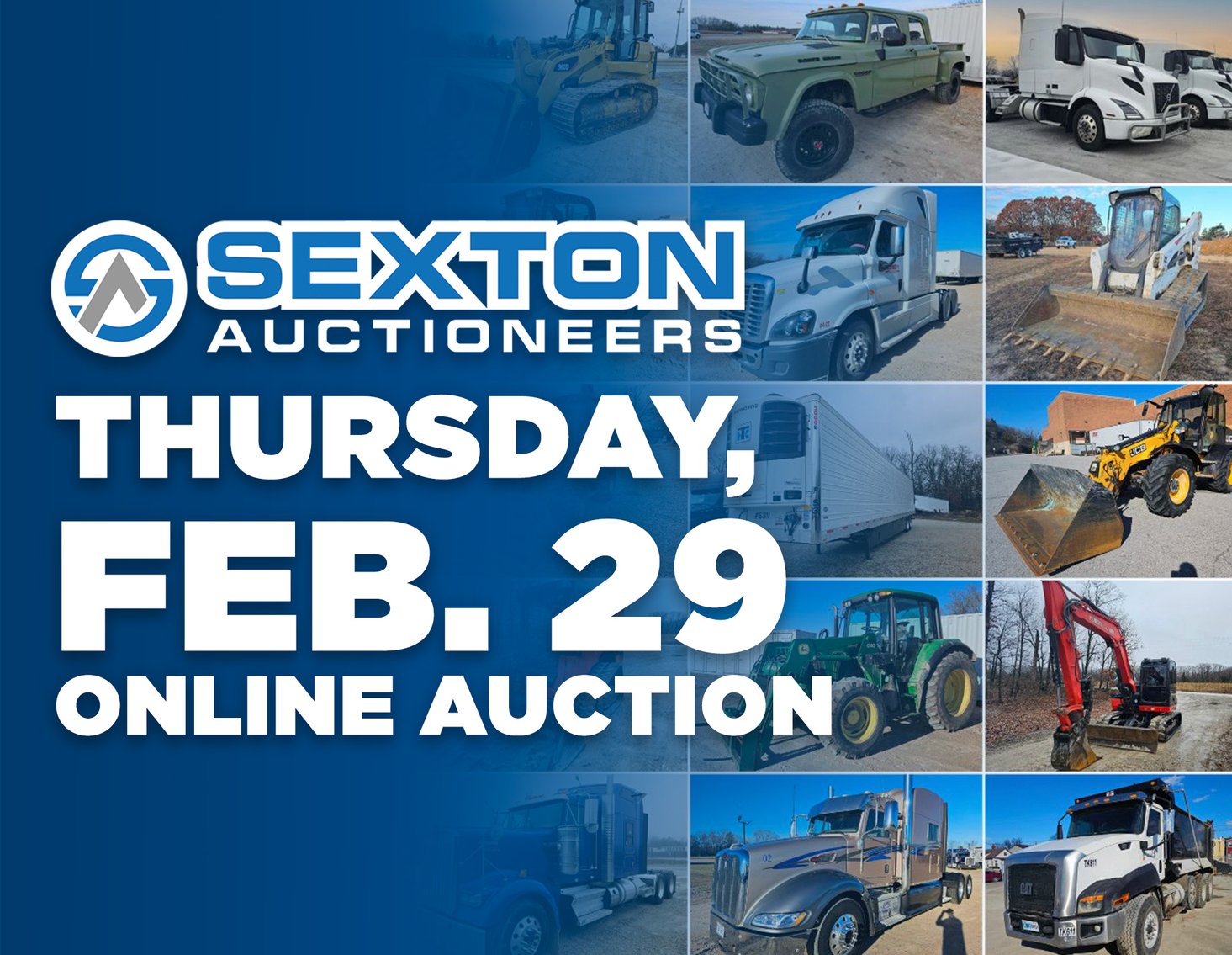 Image for Sexton Auctioneers February 29th Equipment Auction