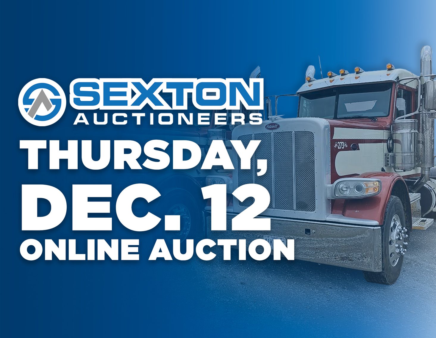 Image for Sexton Auctioneers December 12th Equipment Auction