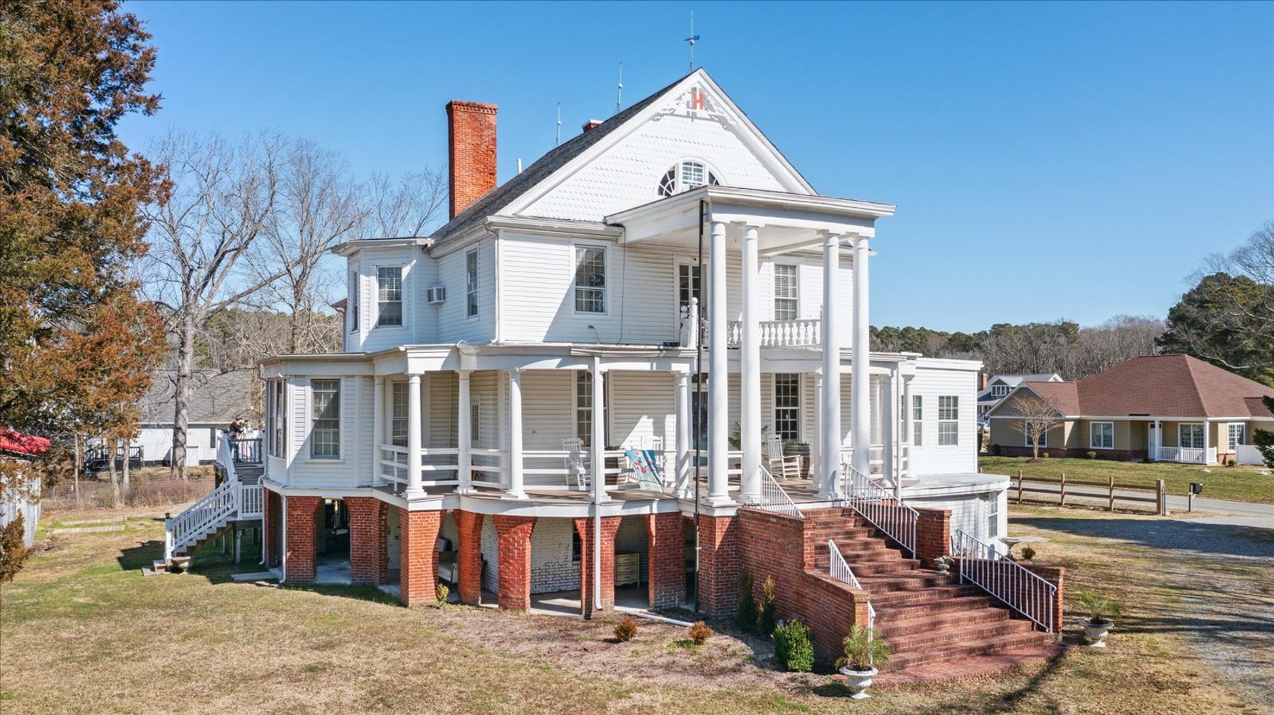 Image for Mathews VA - Income Producing Airbnb & Wedding Venue 6,500 SF, 8 BR, 5.5 BA - Renovated Historic Greek Revival Style Home - 10941 Buckley Hall Rd. Mathews VA 23109