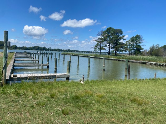 Image for Income Producing Waterfront Estate Mathews VA - Potential Annual Income $138,500 - Ranch Home - Guest Cottage -  Boat Ramp and 15 Slips - Fronting Billups Creek; 967 Lillys Neck Rd