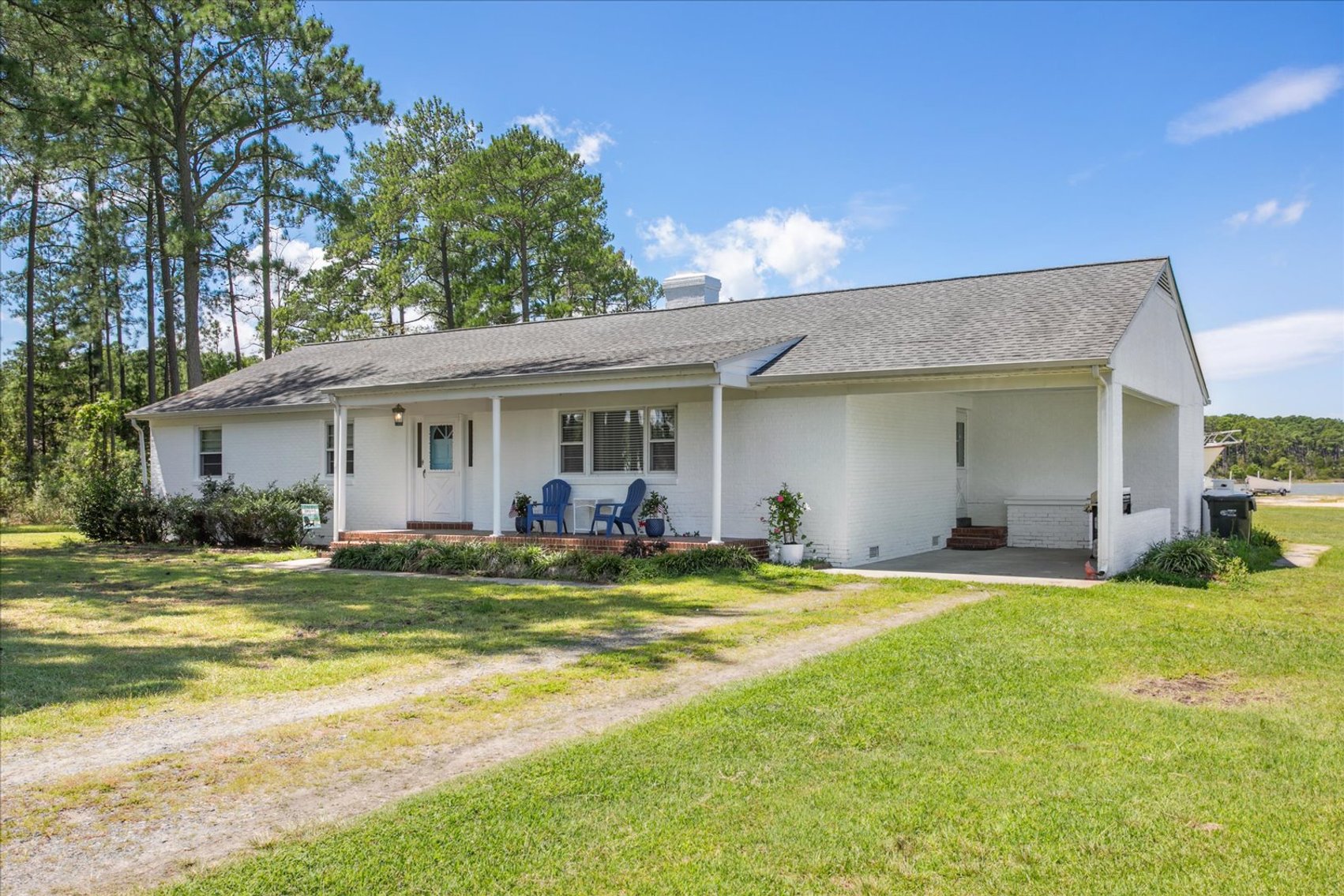 Image for Income Producing Waterfront Estate Mathews VA - Potential Annual Income $138,500 - Ranch Home - Guest Cottage -  Boat Ramp and 15 Slips - Fronting Billups Creek; 967 Lillys Neck Rd