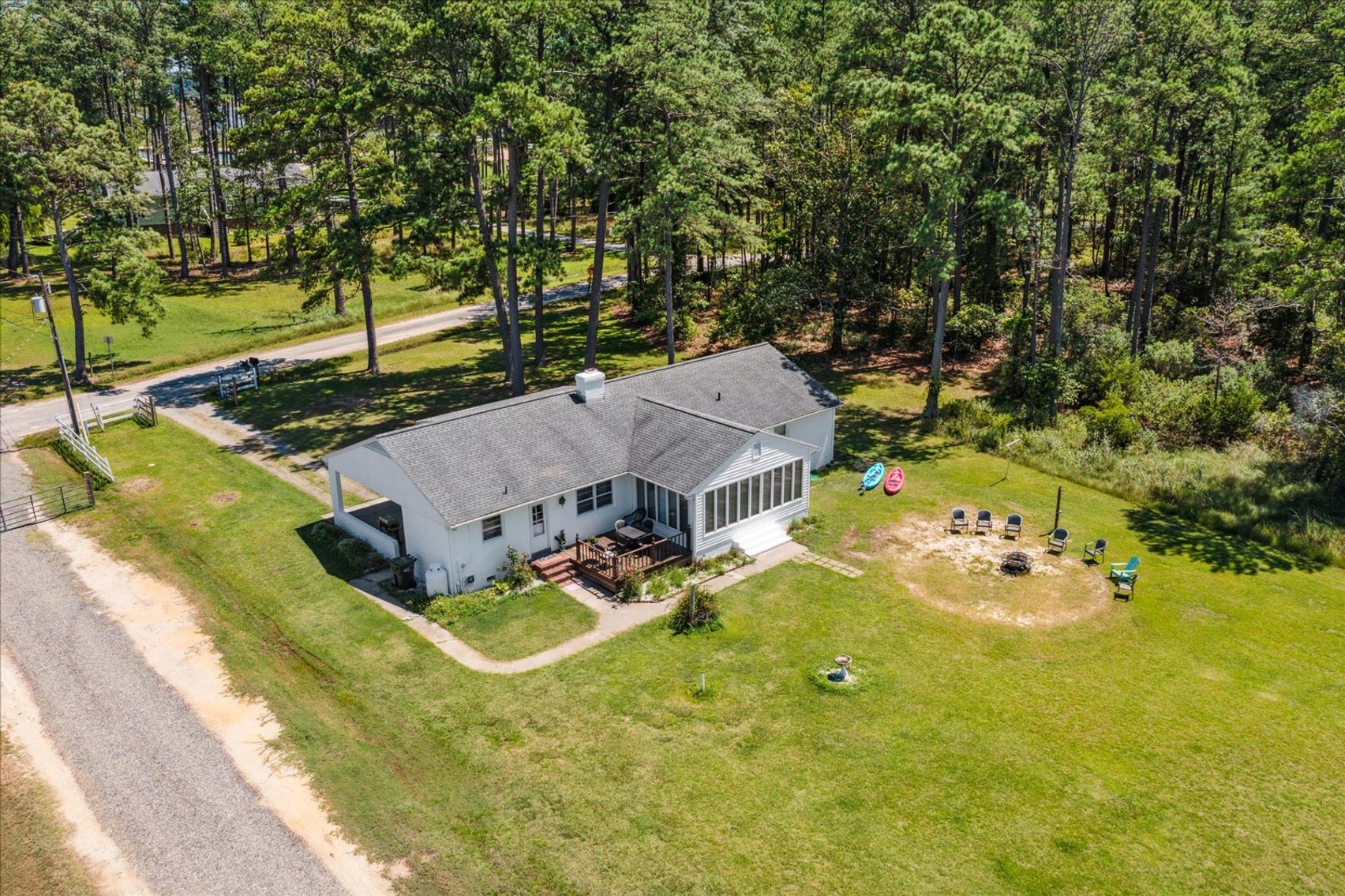 Image for Income Producing Waterfront Estate Mathews VA - Potential Annual Income $138,500 - Ranch Home - Guest Cottage -  Boat Ramp and 15 Slips - Fronting Billups Creek; 967 Lillys Neck Rd