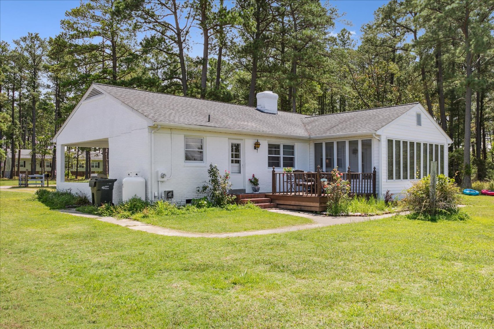 Image for Income Producing Waterfront Estate Mathews VA - Potential Annual Income $138,500 - Ranch Home - Guest Cottage -  Boat Ramp and 15 Slips - Fronting Billups Creek; 967 Lillys Neck Rd