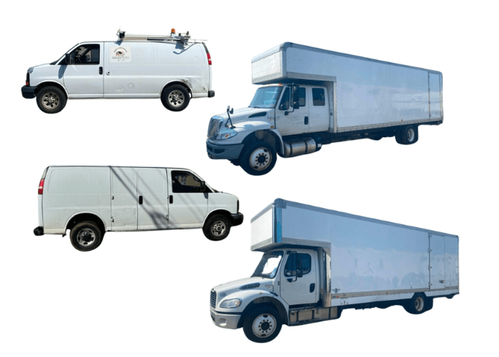 Image for Bankruptcy Court-Ordered Sale: 3 Chevy Express Vans ('06, '07, '09) + Consigned Moving Trucks & Box Truck