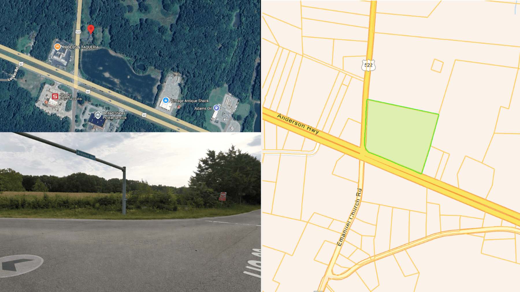 Image for Powhatan VA - US 60 W & 522 Maidens Rd - Prime Commercial Corner - 13.9 Acres — Buy Now, Build Later, Earn in the Meantime