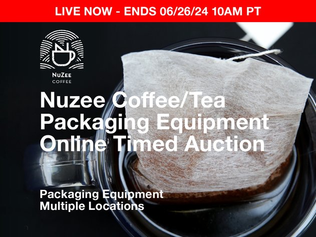 Image for Nuzee Coffee/Tea Packaging Equipment  Online Timed Auction