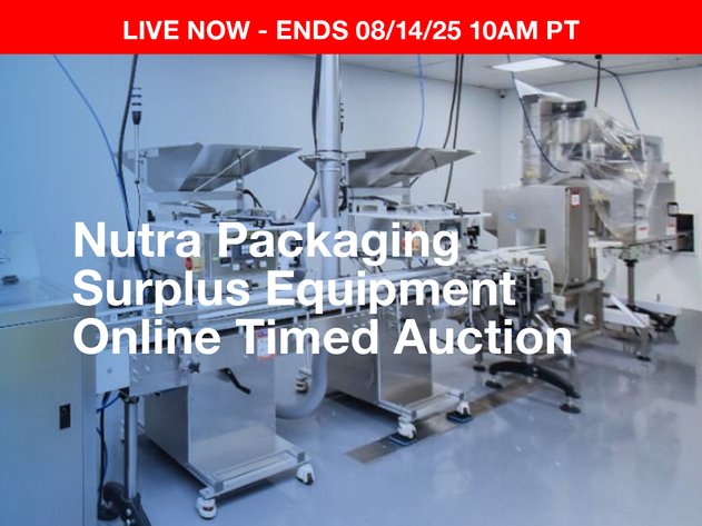 Image for Nutra Packaging Surplus Equipment Auction