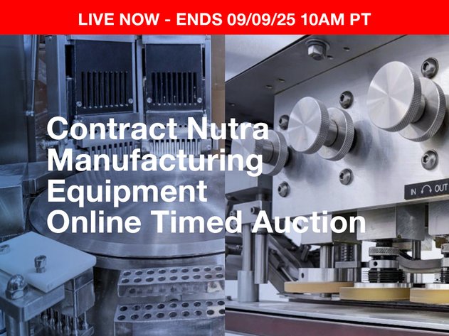 Image for Contract Nutra Manufacturing Equipment Auction