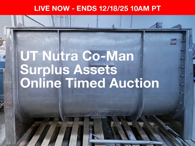 Image for UT Nutra Co-Man Surplus Assets Auction