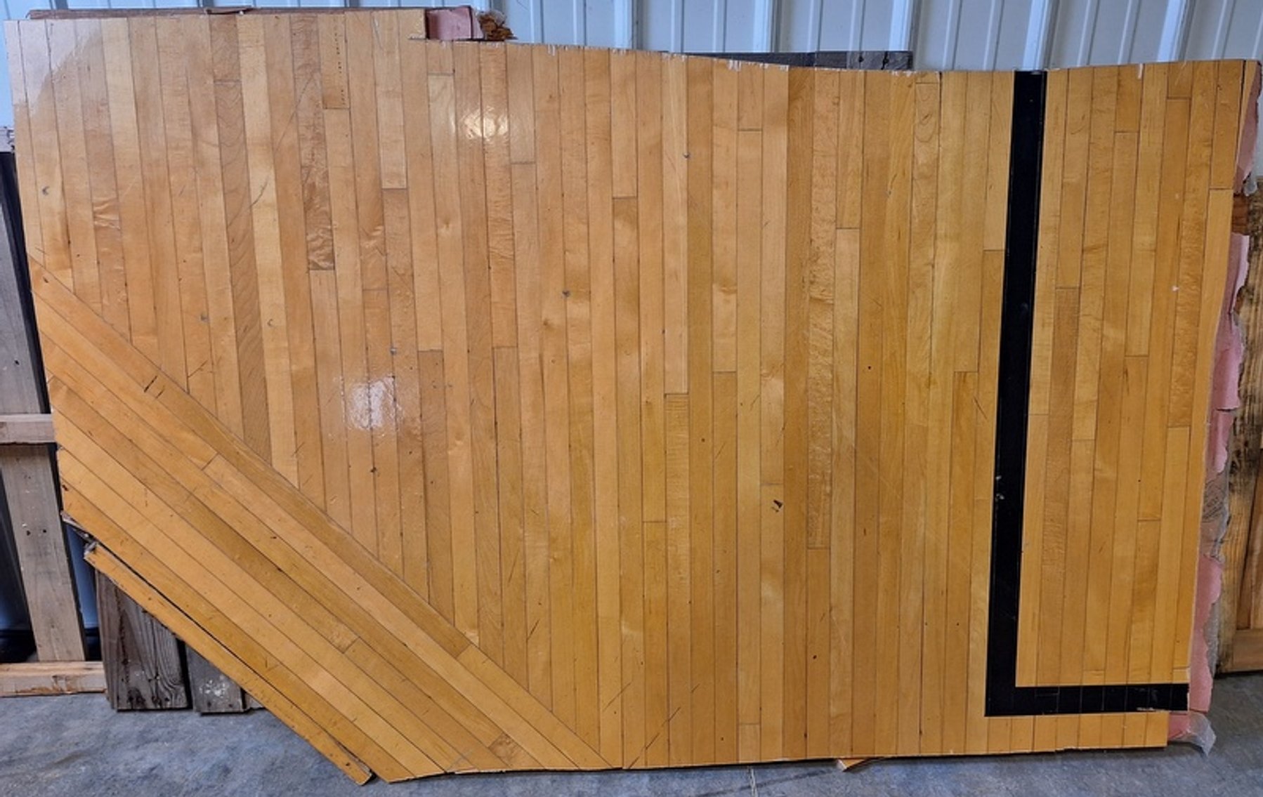 Image for Rushville Memorial Gym Floor Pieces Online Auction