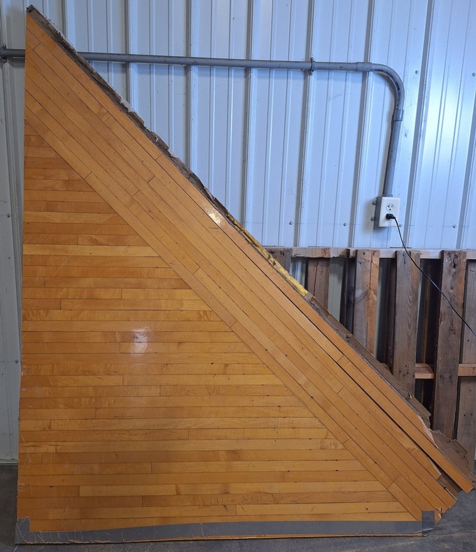 Image for Rushville Memorial Gym Floor Pieces Online Auction