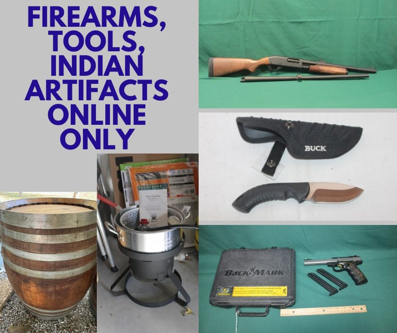 Image for Firearms, Tools, Indian Artifacts, Collectibles & More