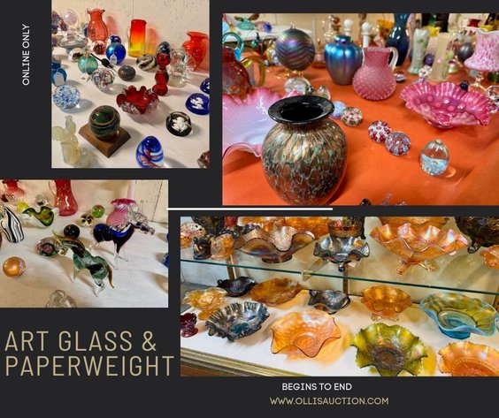 Image for Art Glass, Paperweights, Fenton, Carnival Glass & More