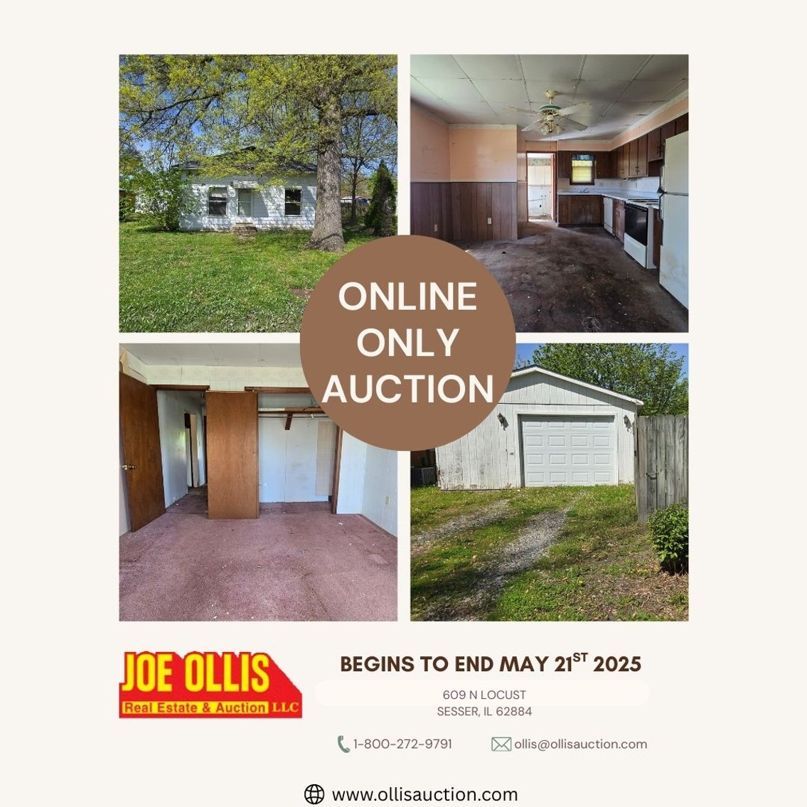 Image for ONLINE ONLY AUCTION: Charming Fixer-Upper with Endless Potential in Sesser!