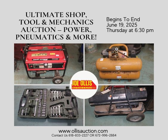 Image for Ultimate Shop, Tool & Mechanics Auction – Power, Pneumatics & More!