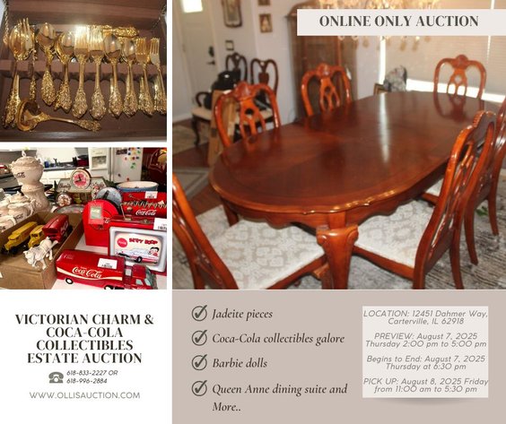 Image for Victorian Charm, Coca-Cola Collectibles, Tools, Outdoor & More Auction