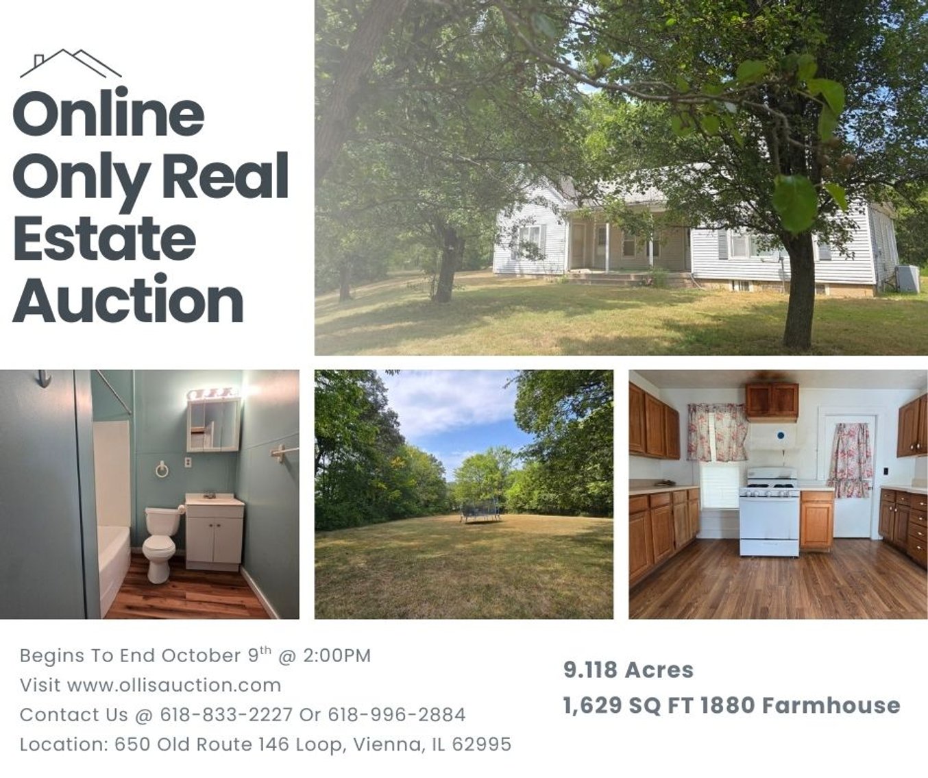 Image for 9.118 Acres of Privacy and Possibilities - 1880 Character Home Awaits Your Vision Online Only Auction