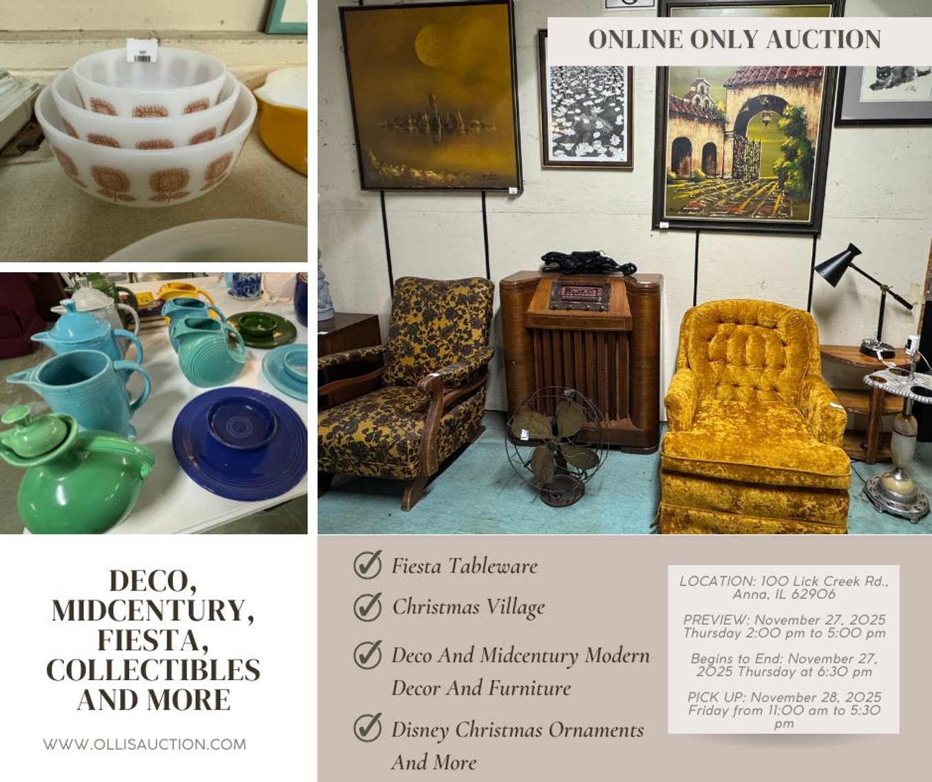 Image for Mid-Century, Art Glass & Vintage Collectibles Auction