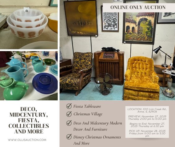Image for Mid-Century, Art Glass & Vintage Collectibles Auction