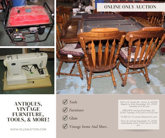 Image for Antiques, Vintage Furniture, Tools, & More!