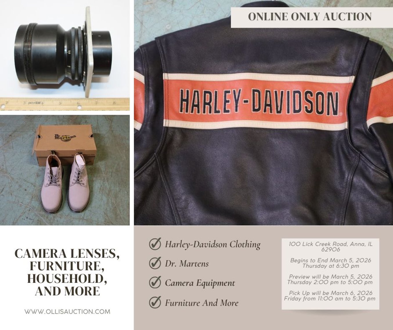 Image for Camera Lenses, Furniture, Household, and More