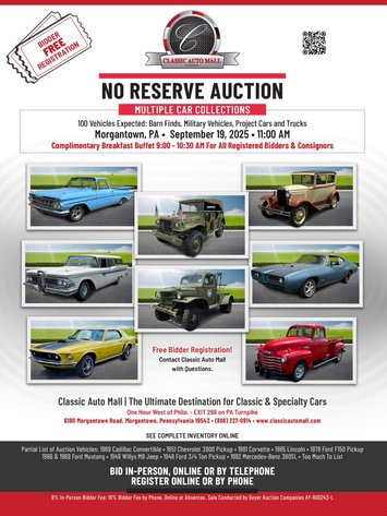 Image for Classic Auto Mall Classic Auto Auction – Morgantown, PA