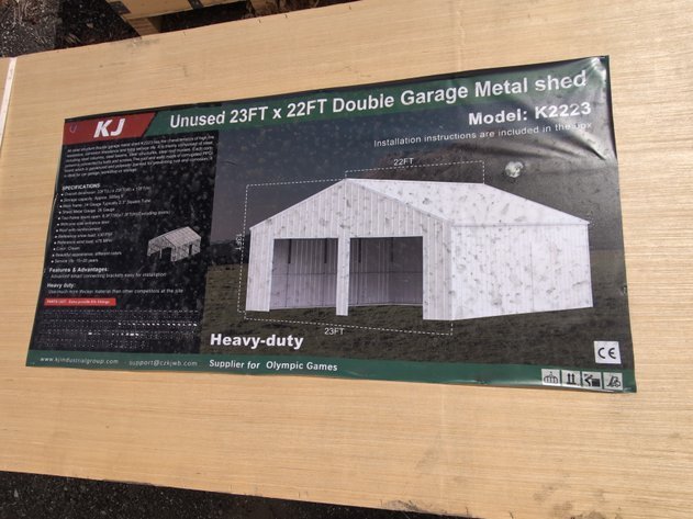 Image for NEW Dumpers, Metal Garages, Metal Fencing & Gates, Carports, Container Online Auction - Gilbertsville, PA