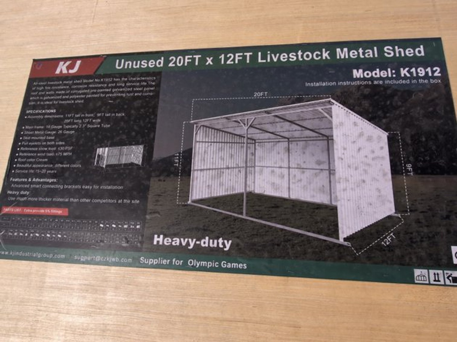 Image for NEW Dumpers, Metal Garages, Metal Fencing & Gates, Carports, Container Online Auction - Gilbertsville, PA