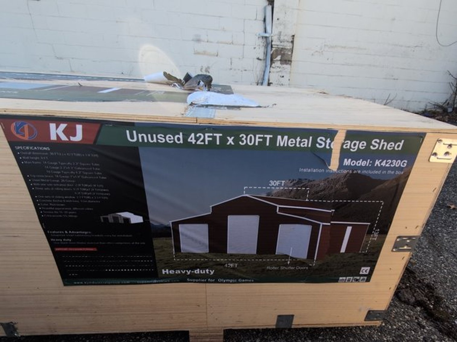 Image for NEW Dumpers, Metal Garages, Metal Fencing & Gates, Carports, Container Online Auction - Gilbertsville, PA