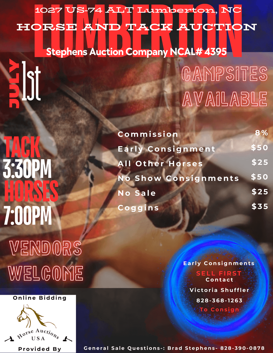 Image for Lumberton Horse and Tack Auction July 2024